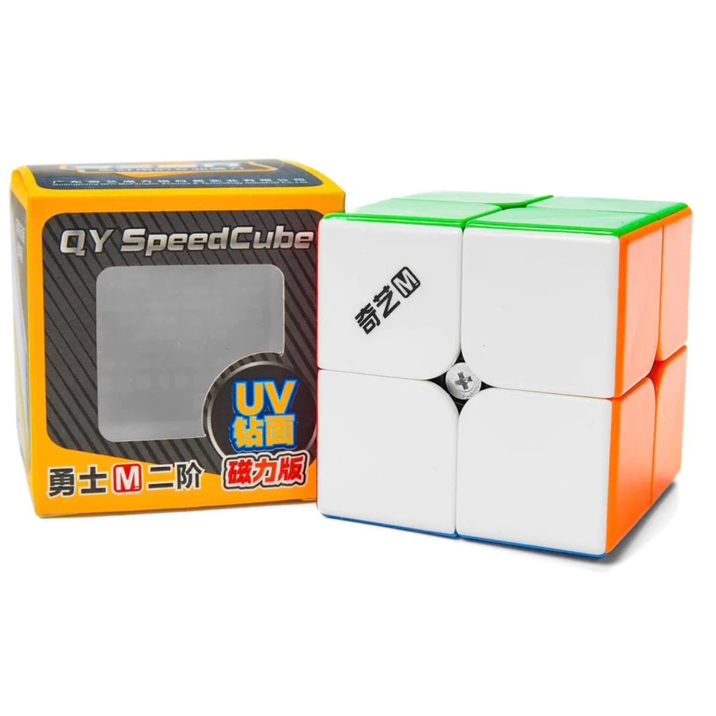 Cube Puzzle 2x2 Qiyi Warrior UV Coated Magnetic Original