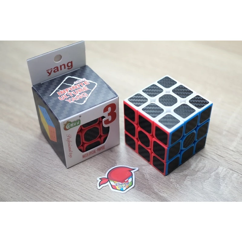 RUBIK 3x3 CARBON FIBER YANG MAGIC CUBE