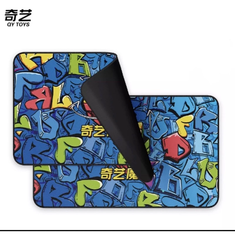 MOUSEPAD QIYI MOTIF RUBIK TRIBAL COLORFUL CUBE