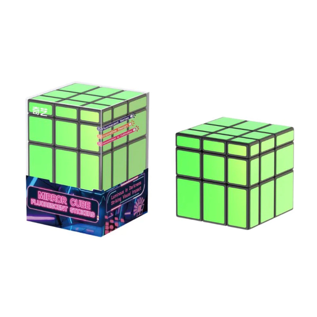3x3 Mirror Cube Qiyi Fluorescent Sticker Series